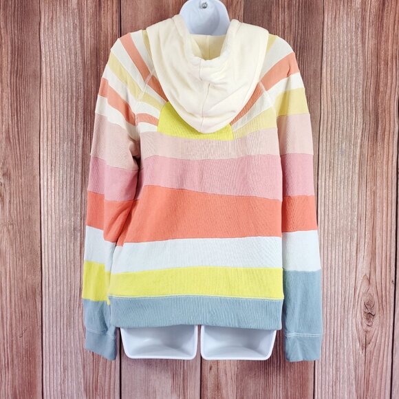 Faherty Soleil Hoodie Womens Size Medium Sunrise Pullover Cotton - Picture 6 of 15